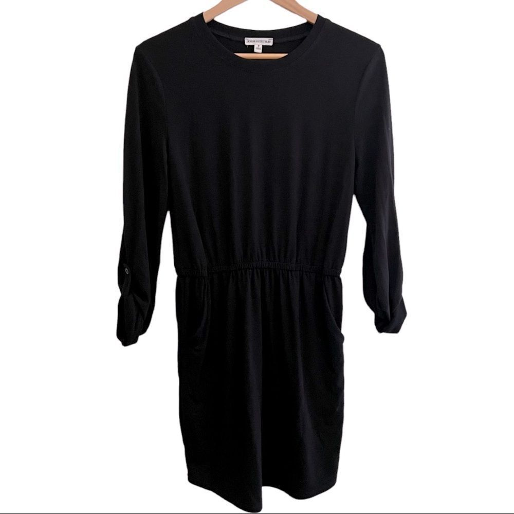 ZENANA OUTFITTERS black dress with pockets Sz M ladies soft fabric!!